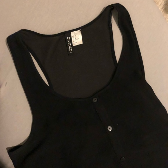 H&M black tank women's 8/M - Picture 6 of 7